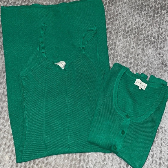 Freshman 1996 Knit Crop Sweater and Spaghetti Strap Dress.  Size Small. - Picture 2 of 14